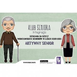 Plakat projektu "Aktywny senior 2020 2021"