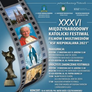 Plakat Festiwalu Filmów Niepokalana 2021