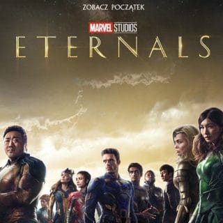 Plakat z bohaterami filmu Eternals