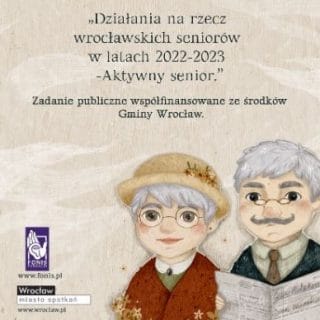 Plakat projektu "Aktywny senior 2022 2023"