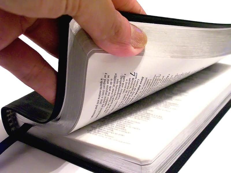 Tłumaczenie Biblii na język migowy w praktyce duszpasterskiej i katechetycznej Dłoń otwiera księgę wertkując kartki