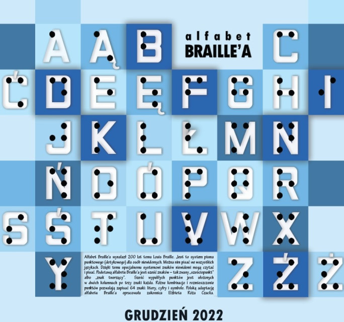 Alfabet Braillea - Alfabet Braille'a