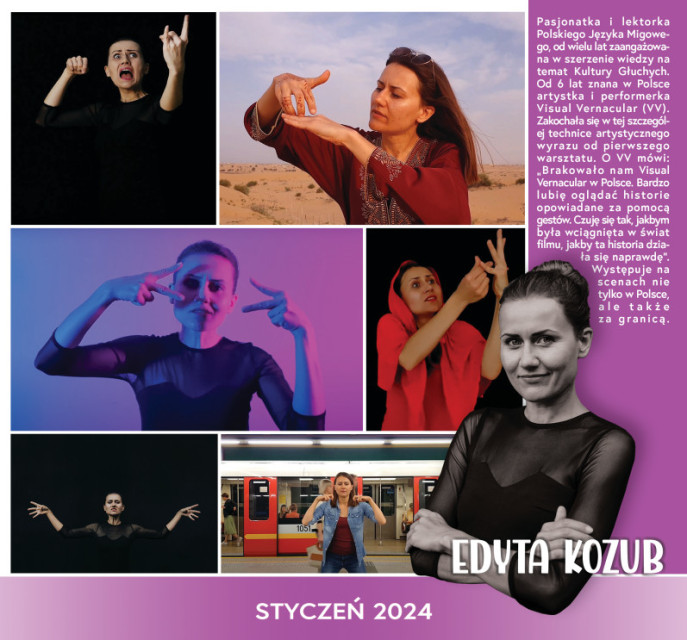 Kalendarz Nieslyszacych 2024 Edyta Kozub - Kalendarz Niesłyszących 2024 - Edyta Kozub
