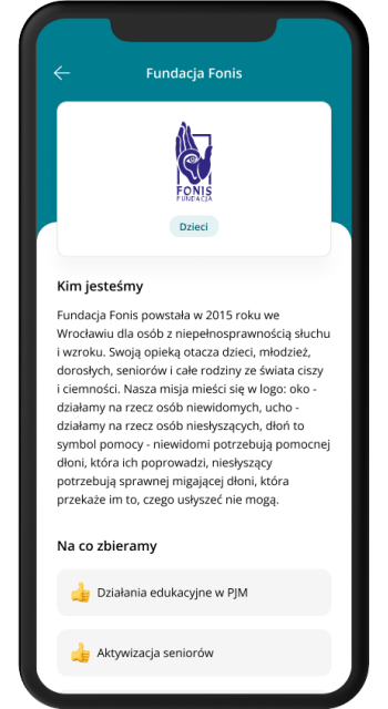 Przelew dobroczynny 350x640 - Przelew dobroczynny w aplikacji CA24 Mobile
